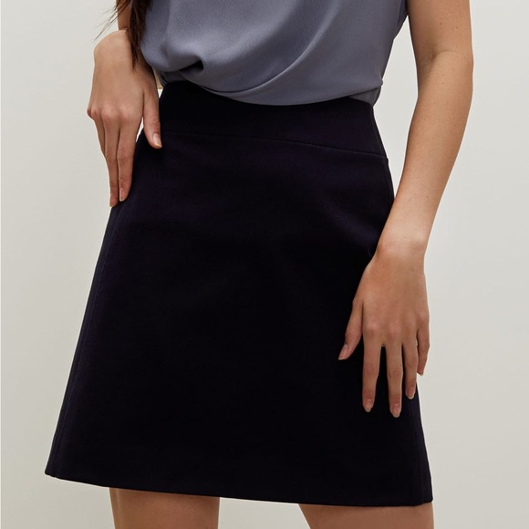 NWT MMLafleur Better Than Denim Skirt in Ink - Picture 4 of 4